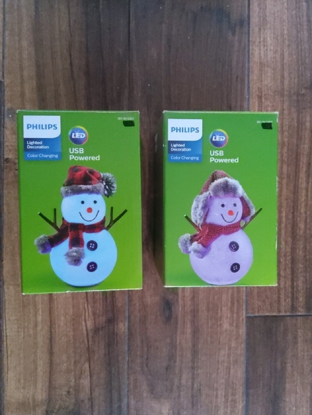 PHILIPS💥New💥 USB Powered 2 Color Changing Snowmen